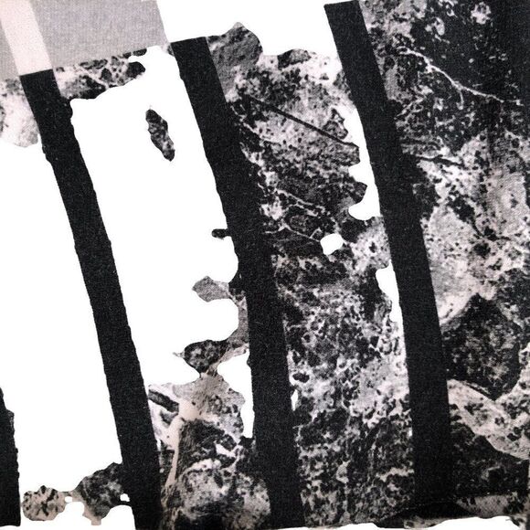 HELMUT Lang Shirt Medium Black/White Big Logo Designer Sweater - Picture 9 of 12